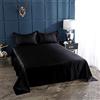 hokkk Set lenzuola piatte in raso di seta multi-formato singolo copriletto matrimoniale copriletto lenzuola in lino matrimoniale completo matrimoniale 230x250 cm 9
