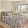 PENSIERI DELICATI Copriletto 220x280 cm, Singolo 100% Cotone Pique, Ideale Come Telo Arredo, Coperta Salva Letto 1 Piazza e Mezza, Fantasia Rodrigo Beige, 100% Made in Italy