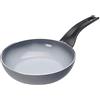 Moneta Aria Finegres Padella Antiaderente naturale, Alluminio, Grigio, 22 cm, anche per induzione, made in Italy