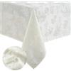 Elrene Home Fashions - Elegante tovaglia in tessuto jacquard damascato resistente alle pieghe, 152,4 x 213,4 cm, oblunga, avorio