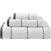 Tommy Bahama - Set di Asciugamani da Bagno, in Morbido Cotone, Decorazione per Il Bagno, ad Alta assorbenza e di Peso Medio, 3 Pezzi (Ridley, Grigio a Tinta Unita)