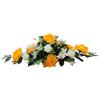 DRW Centro Fiori cementizio Santa Rose Gialle Calla 80 x 50 cm, Rosa e Bianco, Medidas: 62X60 cm