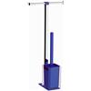 GEDY RA32 Rainbow Piantana Portarotolo e Portascopino WC, Blu trasparente