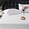 Tastelife Coprimaterasso impermeabile (con tasca profonda 20,3 cm - 53,3 cm) (Queen, bianco)