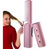 Firulab Piastra per capelli Hot Comb, pettine elettrico caldo | Pettine lisciante a 3 temperature,Piastra per capelli in ferro senza fili, bacchetta arricciacapelli, spazzola calda per capelli lisci