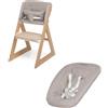 Foppapedretti Sedia Evolutiva Stile Con Kit Imbottito + Sdraietta Mignon Foppapedretti Cappuccino