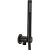 Rubinetteria Paffoni Set doccia incasso tondo con doccia monogetto e supporto incasso nero opaco codice prod: ZDUP094NO