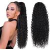 BHF Extension a coda di cavallo con coulisse, lunghezza 61 cm, capelli ricci lunghi, sintetica, da donna (#2, 60 cm)