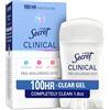 Secret Clinical Strength Clear Gel Women's Antiperspirant & Deodorant Completely Clean Scent 1.6 Oz, 1.600 Fluid Ounce by Secret