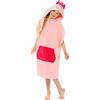 CityComfort Poncho Accappatoio Bambina con Cappuccio, Poncho Spugna per Bambini, Accappatoio in Cotone 100%, Vacanze Mare Piscina (3-5 anni, Rosa)