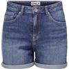 ONLY Onljosephine Stretch Shorts DNM Azg Noos Pantaloncini di Jeans, Blu-3, XS Donna