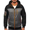 BOLF Uomo Giacca mezza stagione Trapuntata Giubbino Piumino Cappuccio Cerniera a zip Tempo libero Sport Fitness Outdoor Basic Casual Style 8M902 Nero M [4D4]