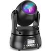 ZonQoonz Teste Mobili Luci Palcoscenico 40W, Spot LED RGBW Luci Discoteca con dmx512, Modalità di Controllo del Suono per Discoteca, Festa, KTV, Club