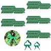 LSRVNM 100 Pezzi Clip di Supporto per Piante, Clip per Piante per Piante per Pomodori, Rose, Cetrioli, Piante e Fiori per Serra, Giardinaggio, Steli di Supporto, Viti (50 Grandi + 50 Piccole)