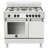 La Germania AMN9P5EBV24 - Cucina a gas con forno elettrico, 90x60 cm, colore Bianco