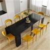 DEGHI Tavolo consolle allungabile 54-239x90 cm nero- Yona