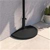DEGHI Base a mezzaluna da 15 kg per ombrellone Half in resina nero