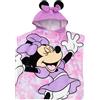 Disney Telo Mare Minnie Mouse | Asciugamani Poncho Di Minnie | Poncho Mare Bambina | Taglia Unica Rosa