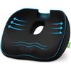 AUVON Cuscino Sedia Ufficio, Ciambella per Sedersi, Antidecubito Ergonómico y Diseño en U, Cuscino Coccige ortopedico seduta per Coccige Sciatica Lombare para Silla de Oficina, Coche, Silla de Ruedas
