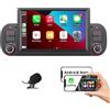HLLECARMO Autoradio per Fiat Panda 2013-2020 7-Inch Wireless CarPlay & Android Auto，Bluetooth 5.0, Mirror Link, Touchscreen | RDS AM/FM, USB, DSP ad alta potenza, Subw EQ, SWC