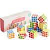 THE TWIDDLERS 12 Pezzi Mini Cubi Puzzle per Bambini, 3cm - Colori Vivaci Giochi Rompicapo Giocattoli Educativi, Comunione Gadget Bomboniere Compleanno