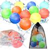 CloudValley Palloncini d'acqua riutilizzabili, bombe d'acqua a doppia apertura a riempimento rapido, palloncini d'acqua colorati per giochi d'acqua per bambini feste estive all'aperto, 12 pezzi