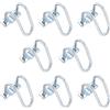 QUARKZMAN Incrociato - Connettore Verticale Tubo Molla, 8pz Fit 1 (25mm) a 1-1/4 (32mm) Crossover Fibbia Acciaio Croce Tubo Morsetto per Serra Tendone Cornice