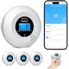PHYSEN WiFi Rilevatore di Fumo e Monossido di Carbonio, con 10 Anni di Durata e Batteria Sostituibile, Rilevatore Combinato Intelligente Compatibile con l'App Tuya, Conforme EN14604 e EN50291, 3St