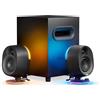 SteelSeries Arena 7 - Altoparlanti da gaming 2.1 illuminati - Design a 2 vie - Bassi potenti, subwoofer - Illuminazione RGB reattiva - USB, Aux, Ottico, Cablato - Bluetooth