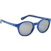 BÉABA, Occhiali da sole per bambini 4-6 anni, 100% protezione UV - CAT 3, protezione laterale, comfort ottimale, aste regolabili a 360°, blu mazarino
