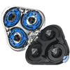 ZFHEGFVS Testine Di Ricambio For Rasoio Argento, Compatibili Con Philips, S5000 S5370 S5140 S5050 S5210 S5095 S5110 S5140 S5400 S5510