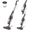 Vastorm Aspirapolvere con Filo, Scopa Elettrica con Filo Potente 20Kpa 600W, 3 in 1 Aspirapolvere Portatile con Cavo Lungo 5m, Aspirapolvere senza Sacco Leggero Antigroviglio per Peli di Animali Tappeti