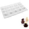 Holzsammlung 1 Pezzi Stampo Silicone Sfera, Semisfere Silicone per Dolci a Palla Rotonda, Antiaderente Stampi per Cubetti di Ghiaccio, Biscotti, Tortini, Cioccolato, Torta