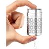 Reinmoson Infusore per tisane acciaio inox - 3 × 5,6 cm mini infusore tè a maglia extra fine, filtro tè infusione, colino filtro per tisane, ideale per tè nero, rooibos, ecc.