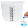 TULEBOLIAN Misurino in Silicone 1000ml con Scala Graduata (Ø11.5cm×H16.3cm) - Misurini in Silicone per Resina Epossidica, Cucina, Fai da Te | Grandi Misurini con Indicazione Grammi e ML