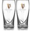 Guinness - Set di 2 bicchieri, decorazione: arpa