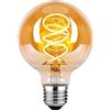 DUTSUGUAR Edison Lampadina Vintage E27 LED Vintage Dimmable 4W G80 Lampadine E27 Bianco Caldo, Lampadina LED Ideale per Nostalgia Decorativa e Retro Illuminazione, Vetro Ambrato-1 pezzi