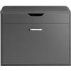 SoBuy Scarpiera salvaspazio Slim, portascarpe salvaspazio Regolabili,scarpiere,scarpiera pieghevole L60*P30*A50 cm Grigio FSR95-HG