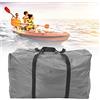 KIMISS Grande Portaoggetti Pieghevole, Accessorio per Borsetta per Canoa Bolsa Transporte Sevylor Borsa per il Trasporto Canoa Kayak Gommone Grigio Grigio