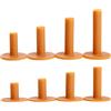 GERUI 8 tees da golf in gomma per Driving Range, tappetini invernali in gomma morbida, adatti per interni ed esterni, diverse misure 35 mm/42 mm/54 mm/60 mm/65 mm/70 mm/75 mm/80 mm
