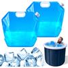 Sacchetto Acqua Pieghevole BESPORTBLE Da 10 Litri Per Campeggio, Trekking E Viaggi. In Polietilene, Blu, Con Chiusura Ermetica. Temperatura 0-80°C. Leggero E Portatile.