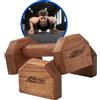 A2Z SPORT® Maniglie per Flessioni in Legno - Antiscivolo Parallele Calisthenics Flessioni Attrezzi - Push Up Bar per Allenamento Fitness Indoor e Outdoor (Coppia)