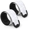 flintronic Bande Catarifrangenti, LED Bracciale, Braccialetto Riflettente LED, Braccialetto Ricaricabile USB, Racciale Catarifrangent, Fascia per Braccio Ricaricabile per Bici Jogging，Bianco