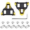 YueJieSelected SPD Cleats,SPD Sl Pedale,SPD Cheats Giallo,per pedali Shimano per biciclette Cleats Set di pedali pieghevoli, set di accessori per bicicletta, look Keo Cleats,pedali a clic,pedali sportivi per