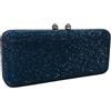 Boutique De FGG Strass Borse Da Sera Donne Cristallo Pochette e Clutch Borsa Matrimonio Strass Borsa Del Partito Diamante Borsa, Piccolo, Nero