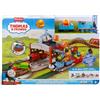 THOMAS & FRIENDS Il Trenino Thomas - Centro di Consegna Barili, set con locomotiva Thomas motorizzata a pile e vagone merci, pista lunga 5+ metri e barili inclusi, giocattolo per bambini, 3+ anni, JGY30