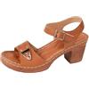 Generico Ciabatte con Plantare Estraibile Estive Eleganti Sandali da donna alla estivi con fibbia laterale con fondo in pendenza, scarpe da donna Sneakers Estive Donna Scarpe Comode Donna (Yellow, 39)