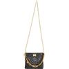 faina Borsa a Mano, Pochette Donna, Nero, Einheitsgröße