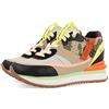 GIOSEPPO Sneakers Nere con Zeppa Interna con Mix di Texture e Stampe per Donna apore