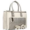 SwankySwans Michelle, Borsa da Lavoro Donna, Bianco Argento, One Size